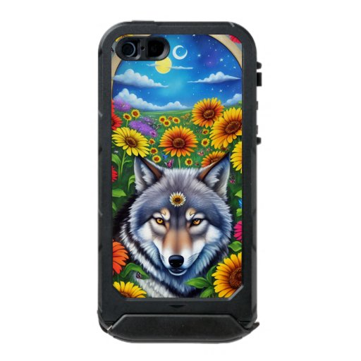Wolf in the Sunflowers  Waterproof Case For iPhone SE/5/5s