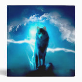 Wolf in the thunderstorm 3 ring binder (Front)