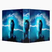 Wolf in the thunderstorm 3 ring binder (Background)