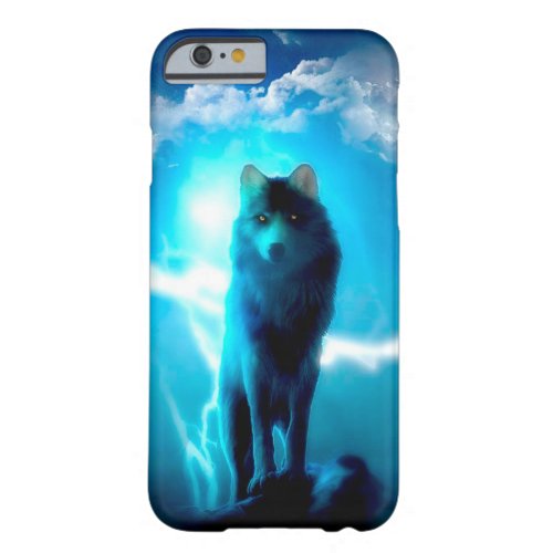 Wolf in the thunderstorm barely there iPhone 6 case