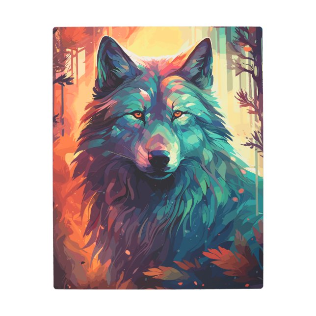 Wolf in the Wilderness Wall Art (Front)