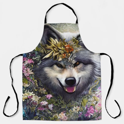 Wolf in the Woods Apron