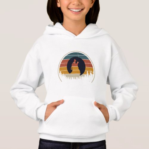WOLF in the Woods Silhouette T_Shirt Hoodie