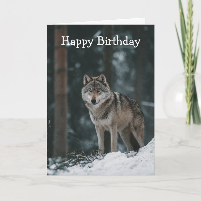 Wolf in Winter Card (Front)