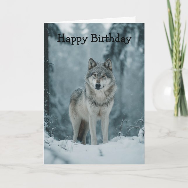 Wolf in Winter Card (Front)