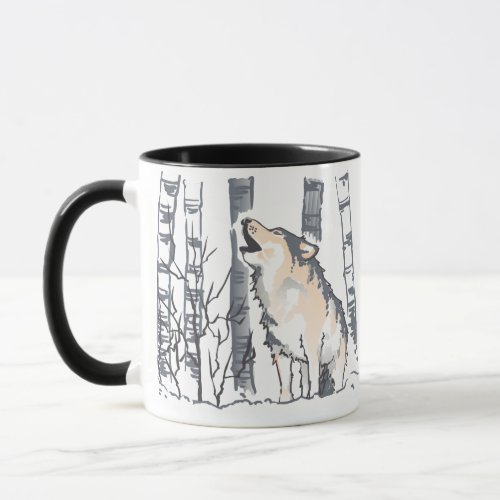 Wolf in Winter Mug