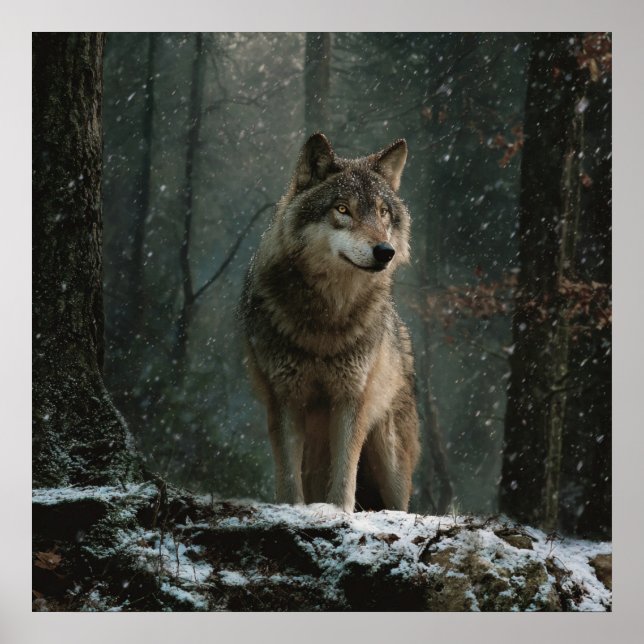 Wolf in Winter Poster (Front)