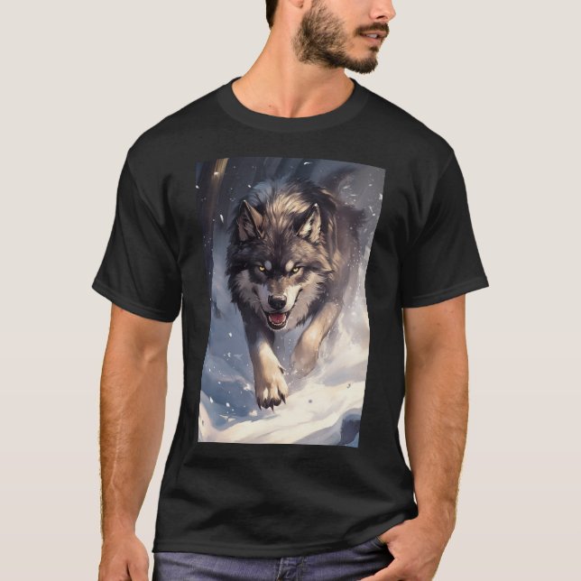 Wolf in winter T-Shirt (Front)