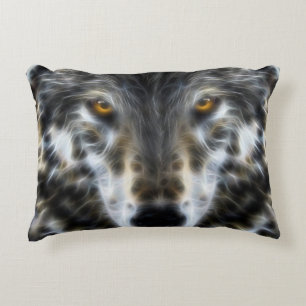 Wolf Inspirational design Portrait Decorative Pillow
