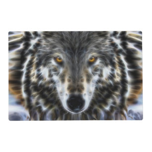 Wolf Inspirational design Portrait Placemat
