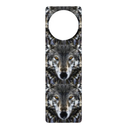 Wolf Inspirational graphic Portrait Door Hanger