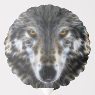 Wolf Inspirational intense Portrait Balloon