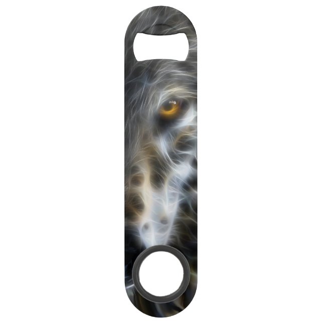 Wolf Inspirational intense Portrait Bar Key (Back)