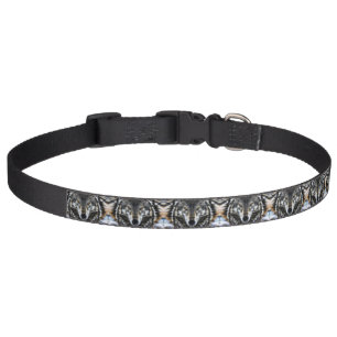 Wolf Inspirational intense Portrait Pet Collar