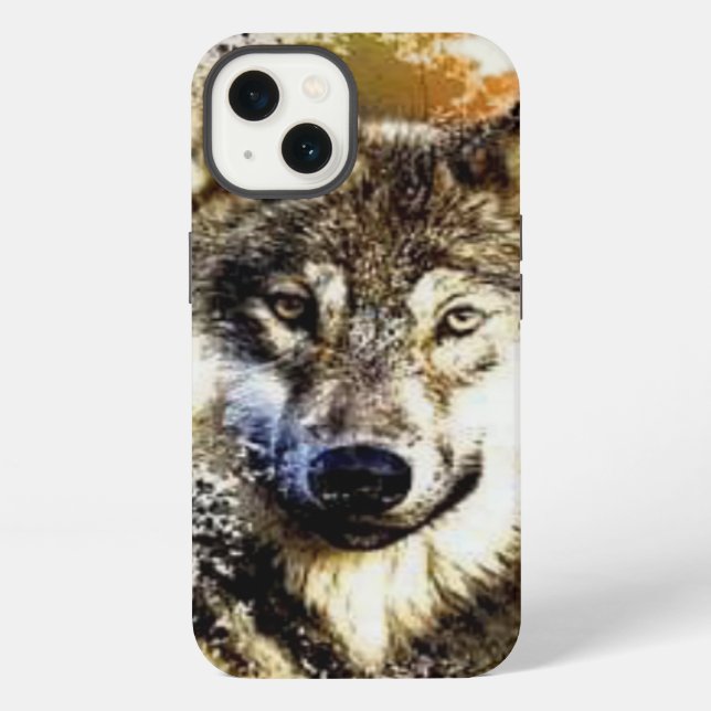 Wolf   iphone case (Back)