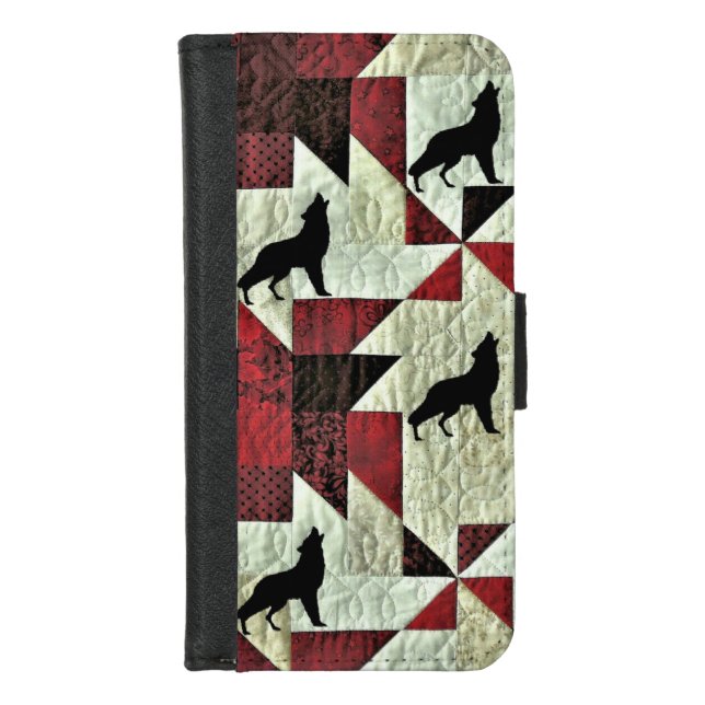 Wolf iPhone Wallet Case (Front)