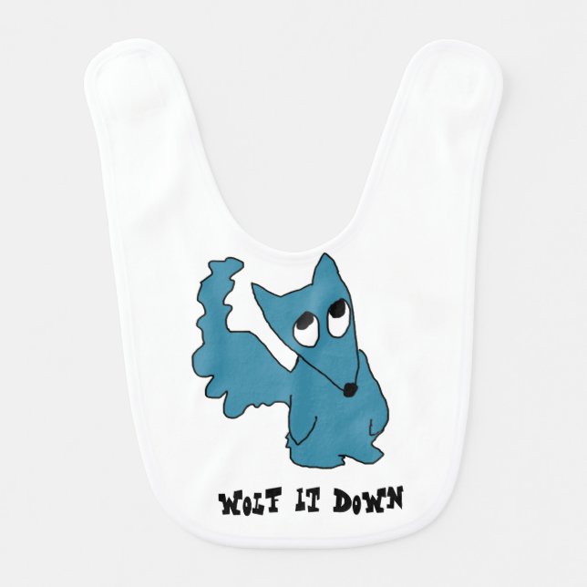 Wolf it down bib (Front)