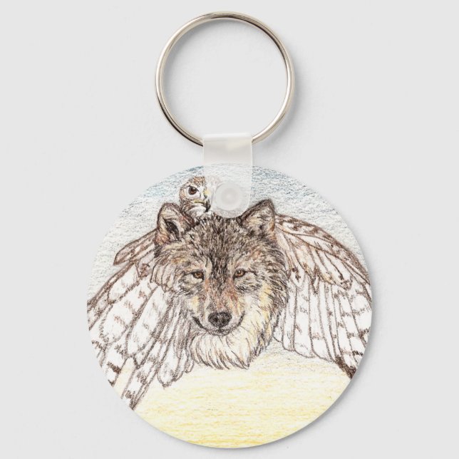 Wolf Key Chain Transformation (Front)