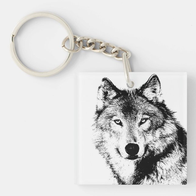 Wolf Keychain (Front)