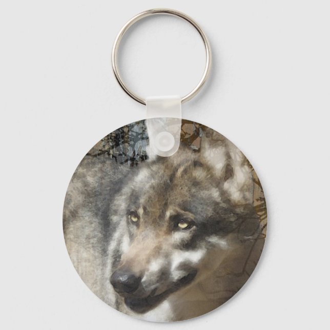 wolf keychain (Front)
