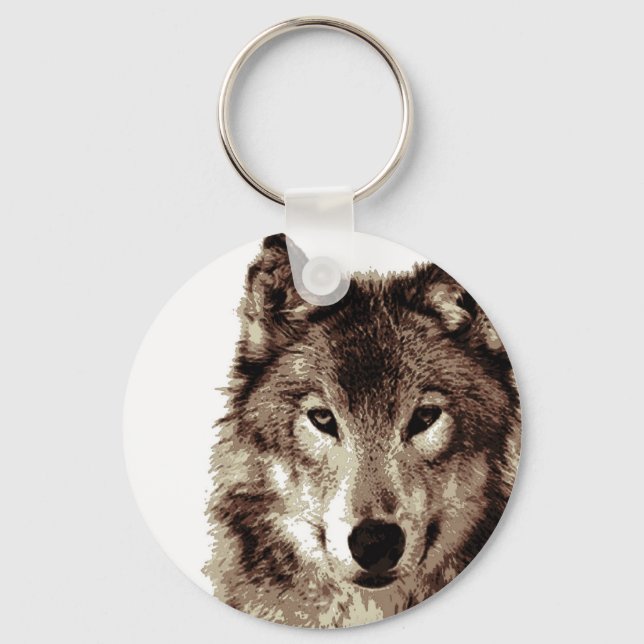 Wolf Keychain (Front)