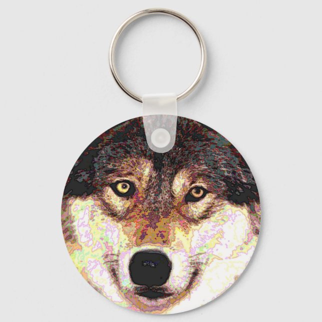 Wolf Keychain (Front)