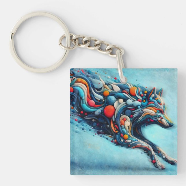 Wolf Keychain (Front)
