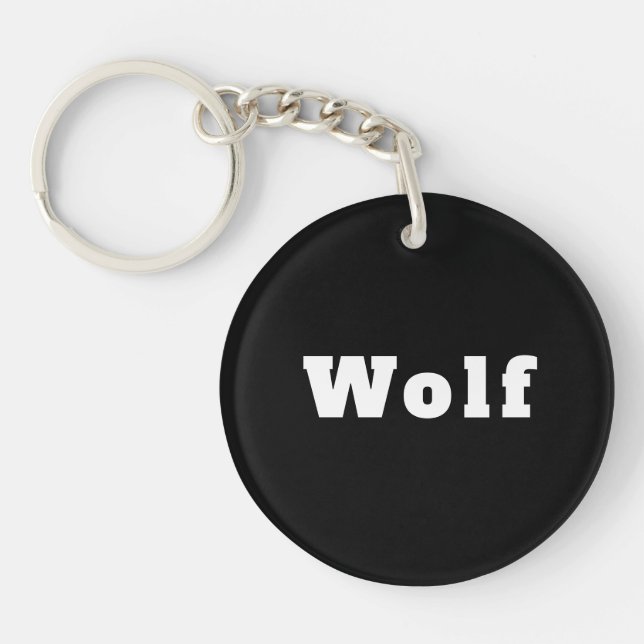 Wolf Keychain (Front)