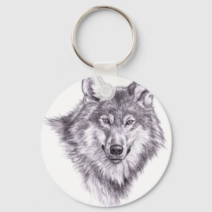 wolf keychain