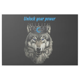 wolf king unlock your power gallery wrap