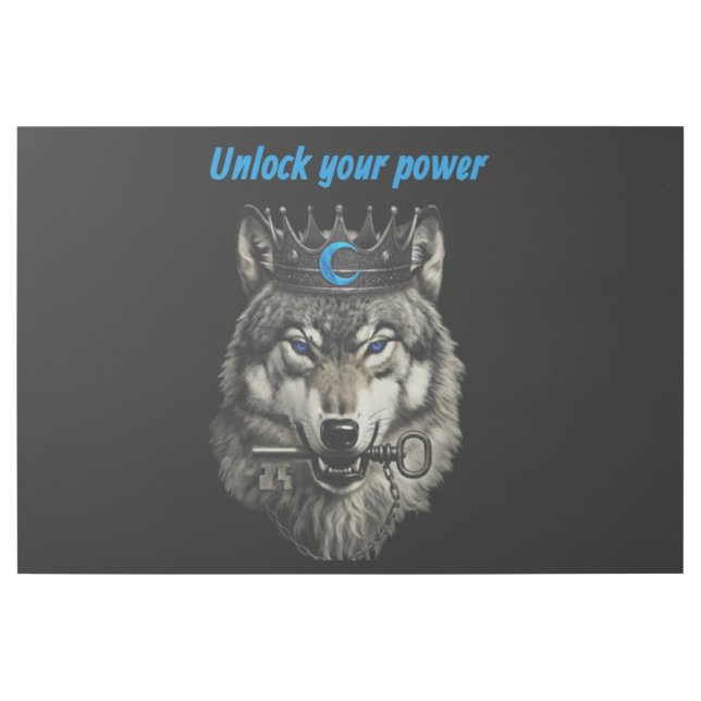 wolf king unlock your power gallery wrap (Front)