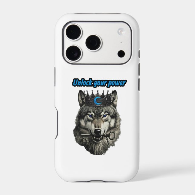 wolf king unlock your power iPhone case (Back)