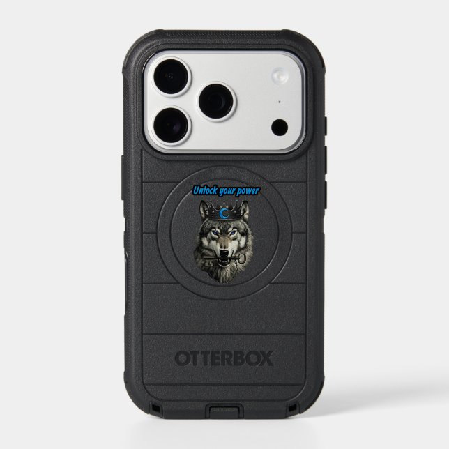 wolf king unlock your power otterbox iPhone case (Back)