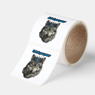 wolf king unlock your power square sticker