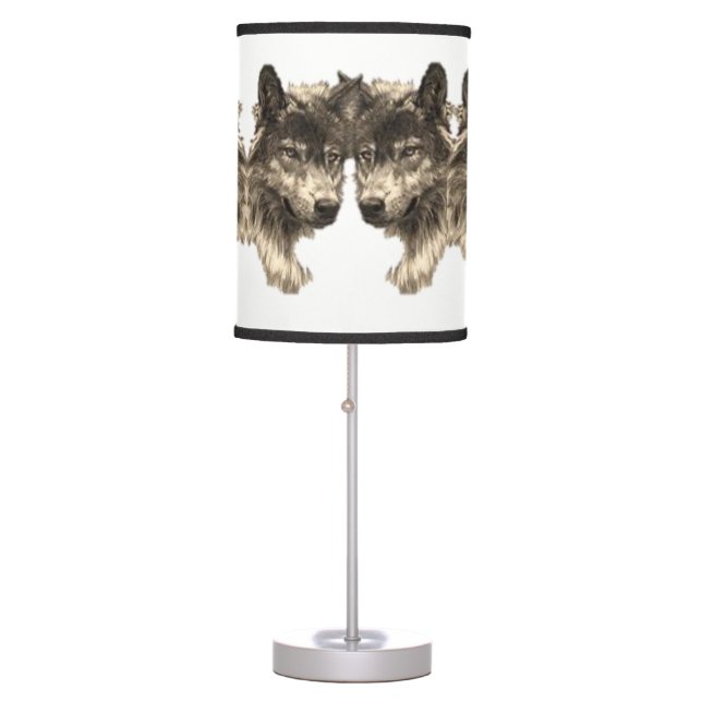 Wolf Lamp Shade (Front)