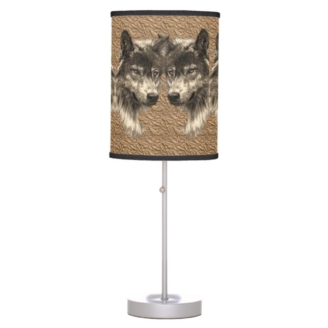 Wolf Lamp Shade (Front)