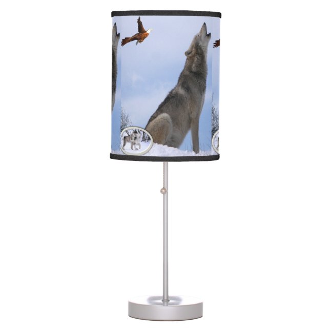 Wolf Lamp Shade (Front)
