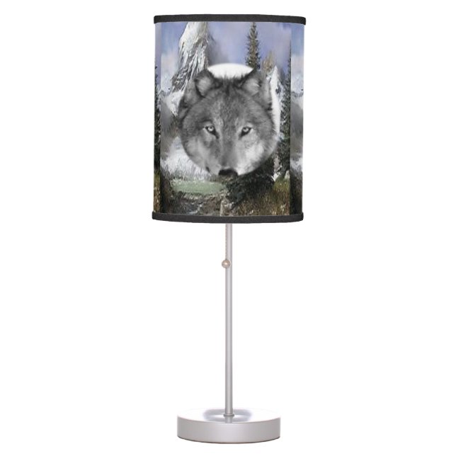Wolf Lamp Shade (Front)