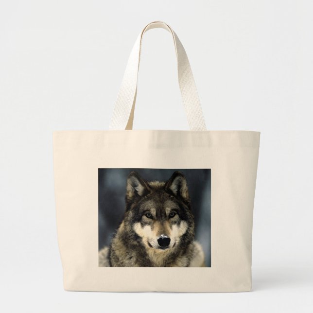 Wolf Large Tote Bag (Front)