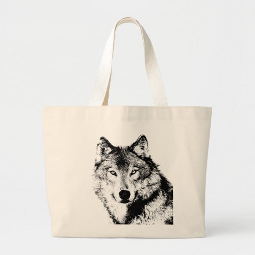 Wolf Large Tote Bag