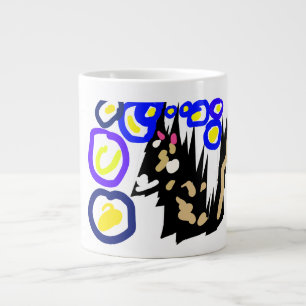 Wolf latte Halloween fun Giant Coffee Mug