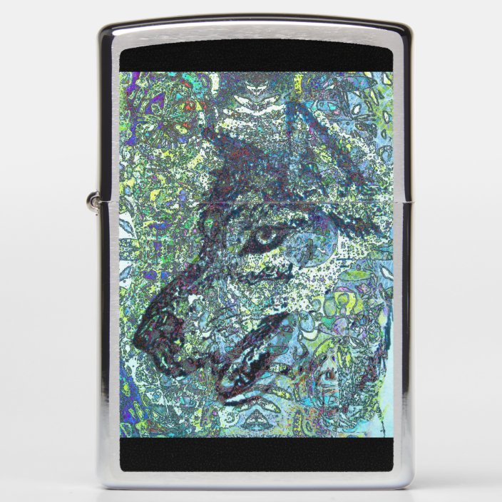 Download Wolf Layered Patterns Zippo Lighter Zazzle Com