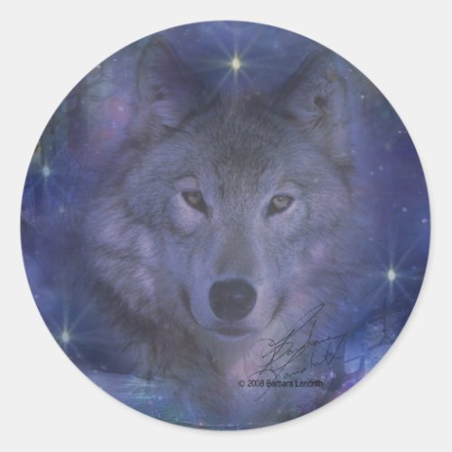 Wolf _ Leader of the Pack Classic Round Sticker