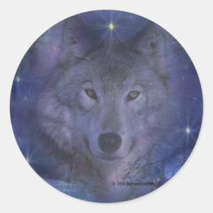 Wolf - Leader of the Pack Classic Round Sticker