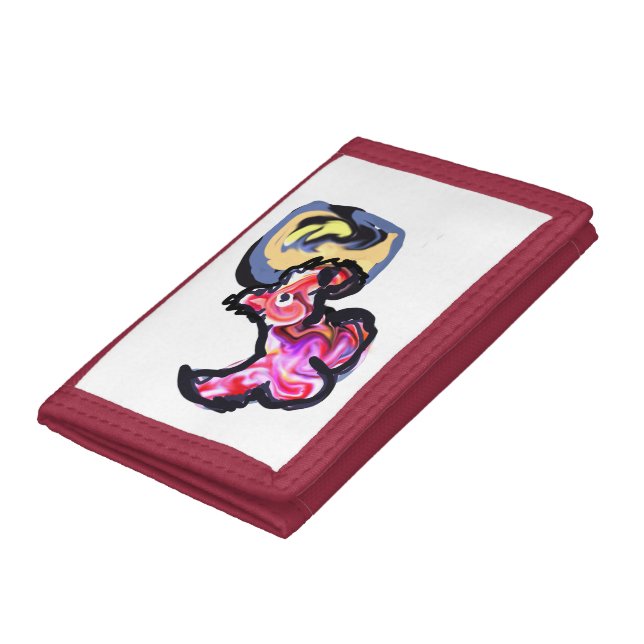 Wolf light moon  tri-fold wallet (Bottom)