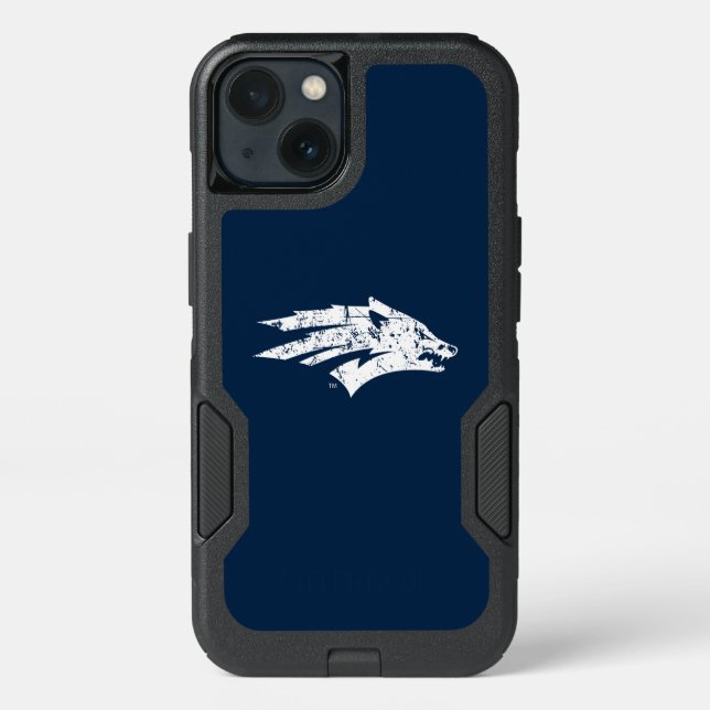 Wolf Logo Distressed Otterbox iPhone Case (Back)