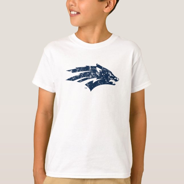 Wolf Logo Distressed T-Shirt (Front)