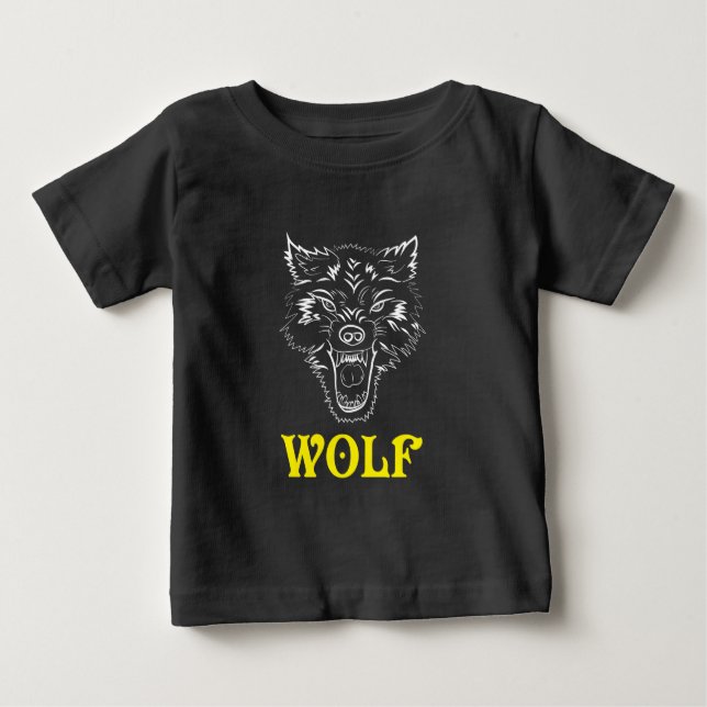 Wolf Logo Sign and Symbol T-Shirt (Front)