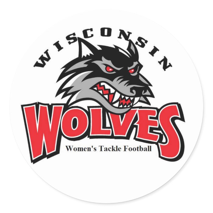 Wolf logo stickers
