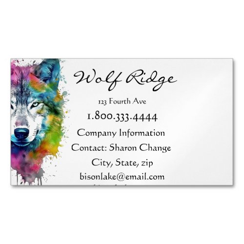 Wolf Logo Wolves Nature Custom Business Card